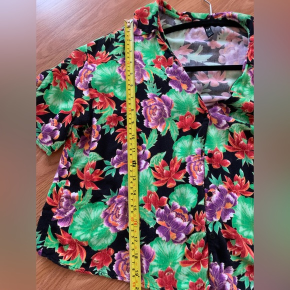 Zara floral pattern button up shirt - Picture 3 of 4